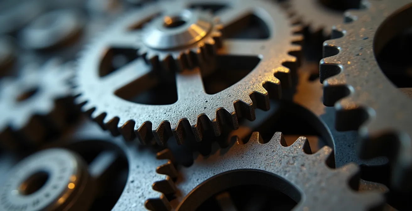 Abstrakte Darstellung von Innovationstransfer zwischen verschiedenen Branchen