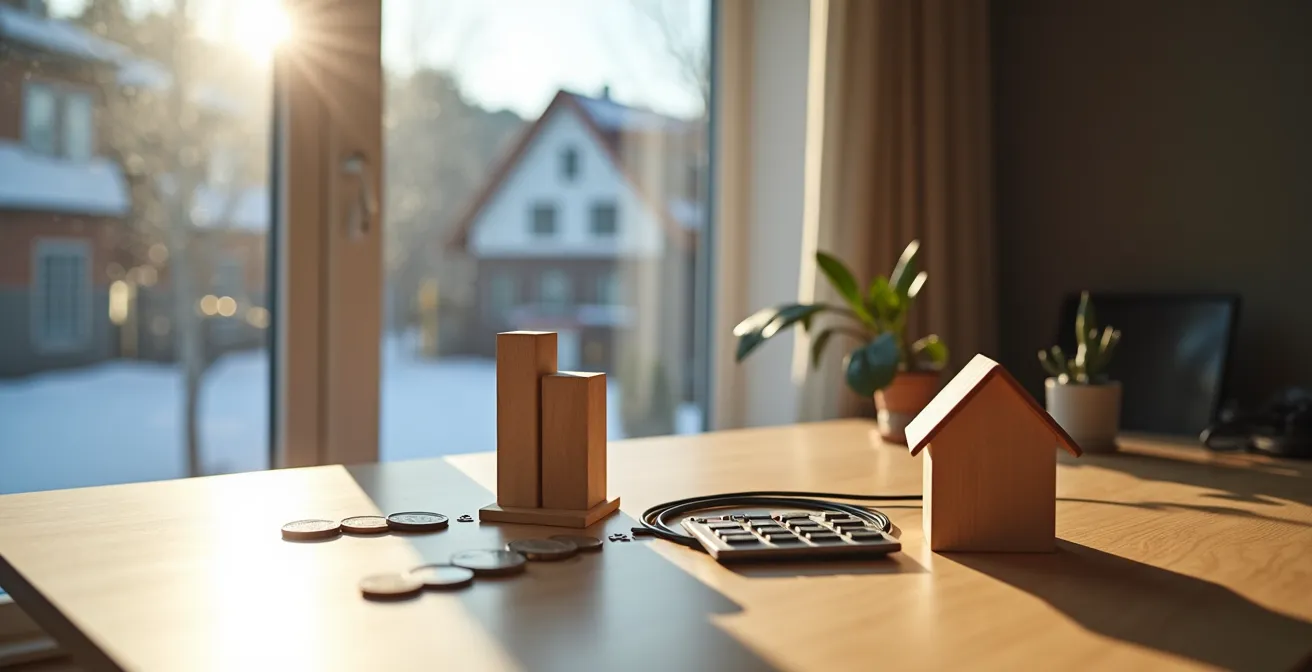 Visueller Entscheidungsbaum zur E-Auto-Bereitschaft mit deutschen Wohnsituationen