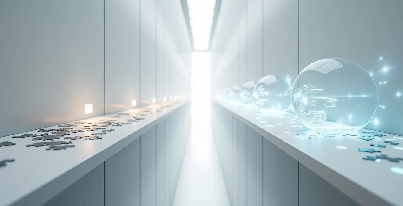 Divergierende Innovationswege symbolisch dargestellt